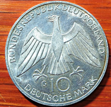 Germany Silver Coin Munchen Spiele Der XX Olympiade  1972  10 Deutsche Mark