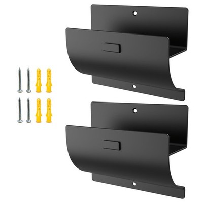 Juformin Heavy-Duty Ladder Hanger-Wall Mount Hooks for 2 P, Black