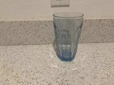 Vintage 5 1/4 " Libbey Duratuff misty Blue Water or Iced Tea Tumbler