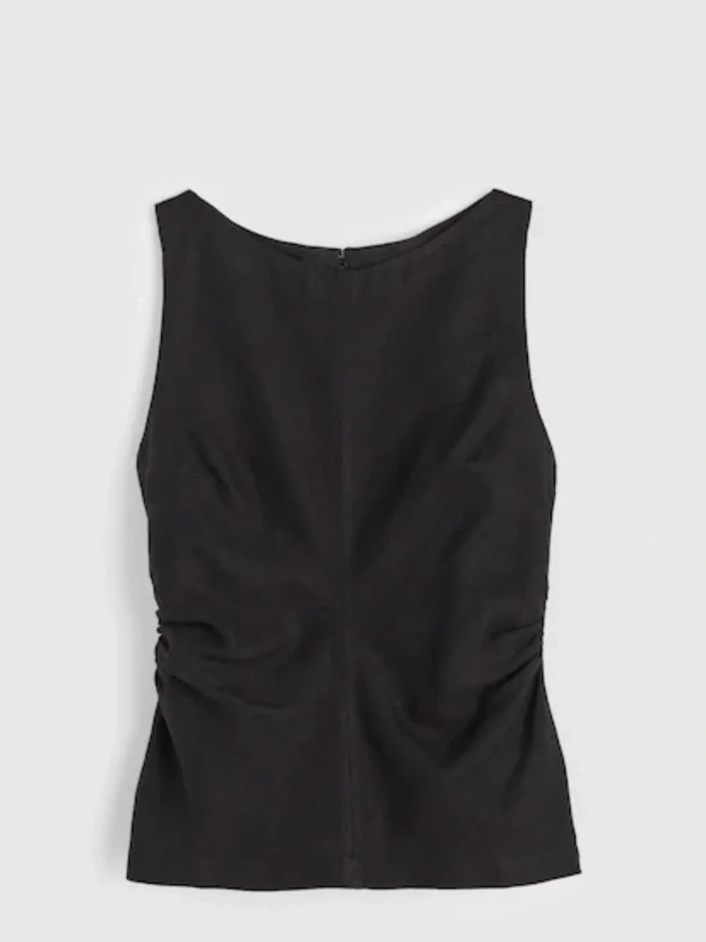 MADEWELL Cinched Boatneck Sleeveless Top in 100% Linen NZ465 $98