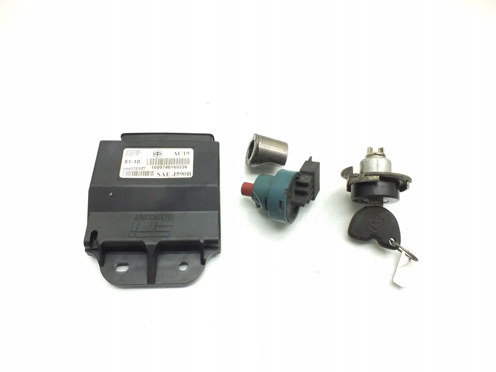 EFI cm078307 AC19 SAE J590B Ignition Lock Key Module Piaggio Fly 125 1 ...