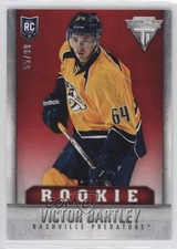 2013-14 Panini Titanium Rookie Retail Red 55/99 Victor Bartley #124 2d8