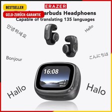 Traducteur ERAZER XF28 Bluetooth V6.0 oreille ouverte véritables écouteurs sans fil traduction