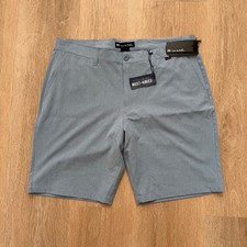 Travis Mathew Shorts Mens Light Blue Beck Stretch Waist Performance Golf Shorts