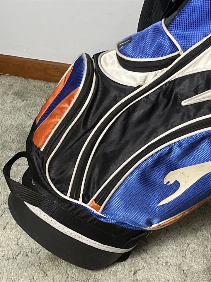 Slazenger Golf 6 Way Carry Cart Bag Retro 6 Pocket Insulated Pocket - Image 2 of 4