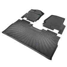 New Tpe Floor Mats Black For Ford F-150f-150 Lightning Super Crew Cab 2015-2025