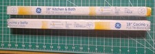 NOS  2 GE 18" KITCHEN  BATH F15 T8 WARM WHITE 15W FLUORESCENT LIGHT BULB