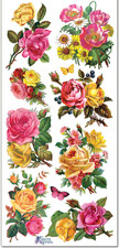 Violette Stickers Yellow Pink Lemonade Roses Craft Planner Supply Scrapbook