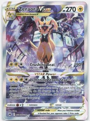 Zeraora VSTAR GG43/GG70 Crown Zenith Galarian Gallery