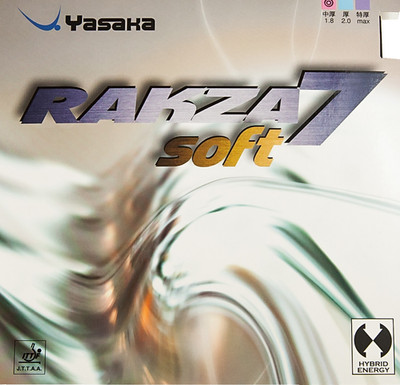 Yasaka Rakza 7 Soft Table Tennis and Ping Pong Rubber - Max Black, Fast Shipping
