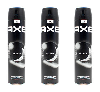 Axe Black XXL Deospray Deodorant NV , 3x250ml EAN8720181155208
