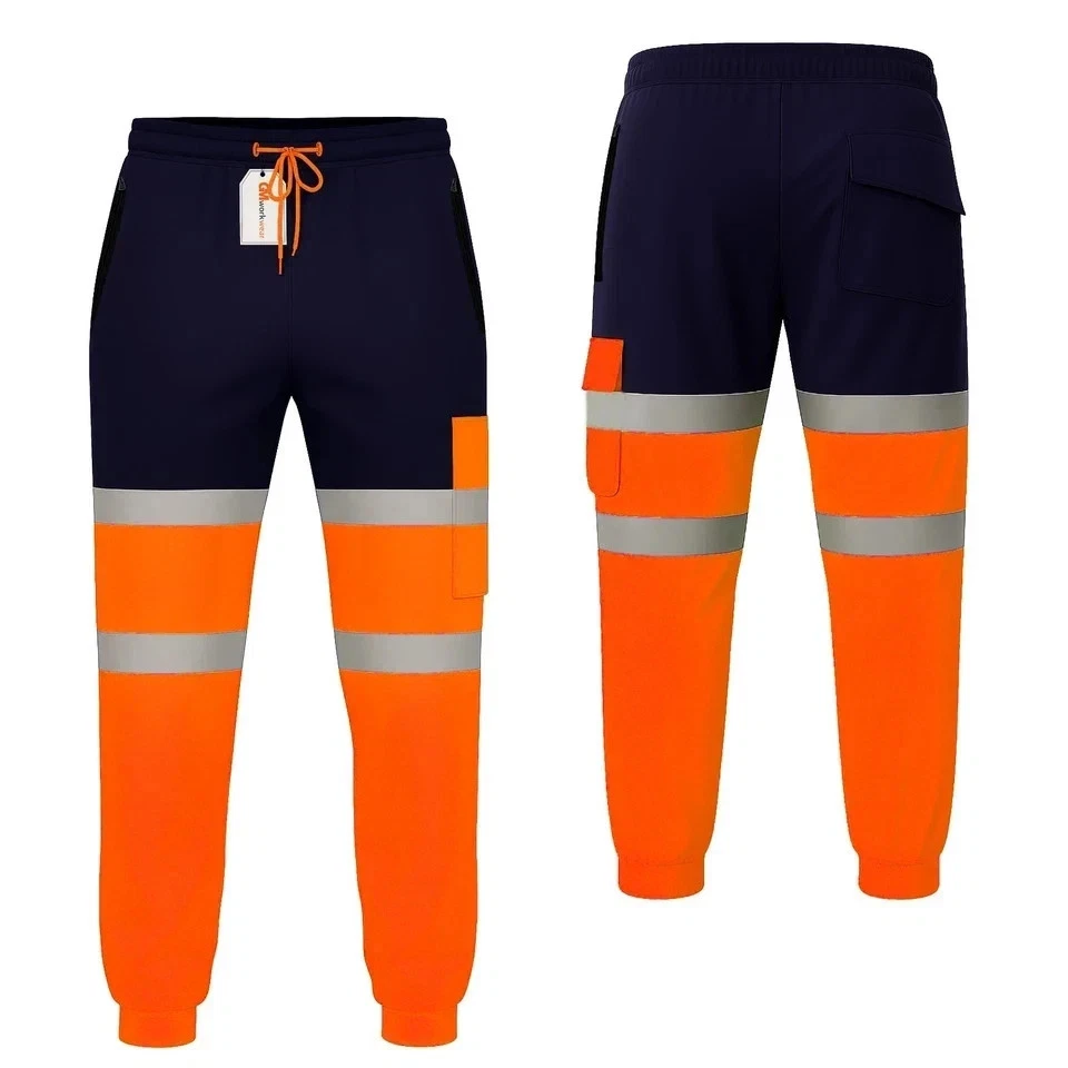 STJB joggers Orange Navy and Yellow Navy colour options