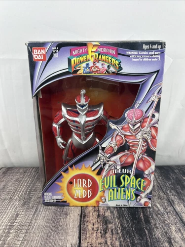 Vintage Mighty Morphin Power Rangers LORD ZEDD Deluxe Evil Space Aliens 1994 Box