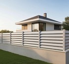 Gartenzaun Anthrazit – Sichtschutzzaun Metall  Zaunelement