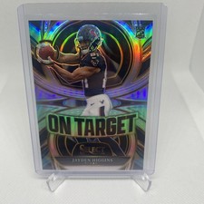 2025 Panini Select - On Target Jayden Higgins #11 Silver Prizm (RC)