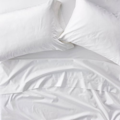 #ad King 600 Thread Count Sateen Sheet Set White Casaluna $49.99