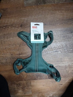 Boots & Barkley Green Reflective Adjustable Dog Harness, Size Medium