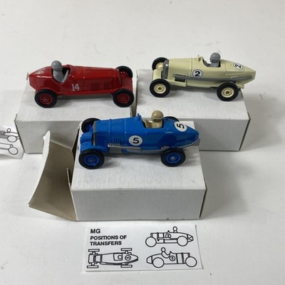 3 LLEDO Famous 1933 MG Racing Car & More Racing Blue Livery MINT in Box + Labels