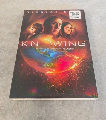 Knowing DVD  Nicolas Cage Rose Byrne BRAND NEW SEALED Slip Cover