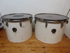 2 Vintage 1960 WFL Ludwig Drum Shells NOB Rims 3 ply 12"x15" Snare 12"x17" Tenor