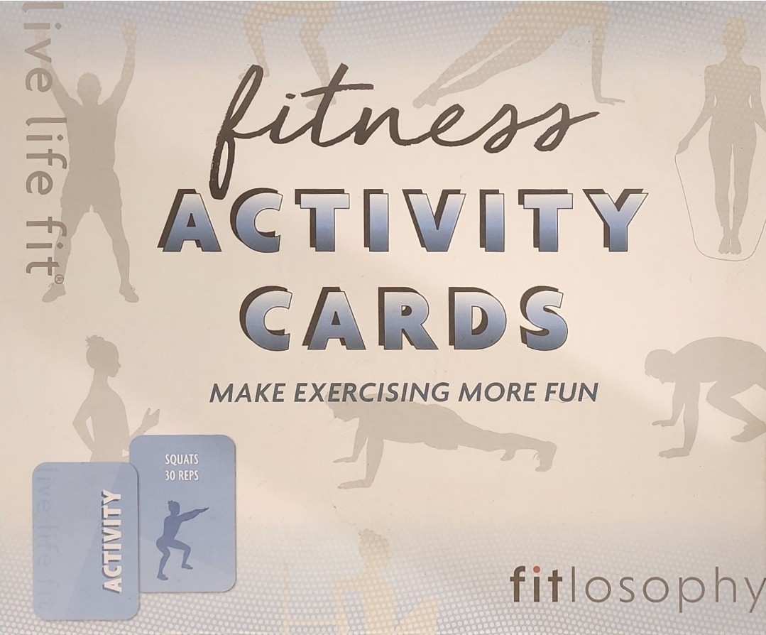 Fitness Activity Cards NEW 120 Cards, 24 Categories, Jump Ro