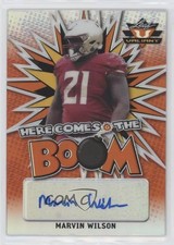2021 Leaf Valiant Here Comes the Boom! Orange 31/50 Marvin Wilson Auto 0u66