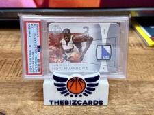 2003 Flair Final Ed Hot Numbers Jerseys /5 Dwyane Wade Rookie Logo Patch PSA 5