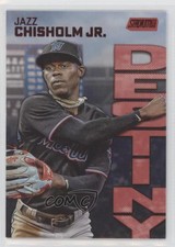 2022 Topps Stadium Club Dynasty and Destiny Red Jazz Chisholm Jr #4B my8