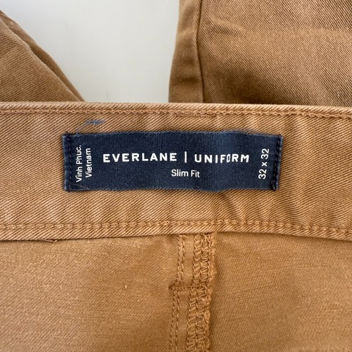 Everlane Uniform Slim Fit 5-Pocket Jeans 32x32 Khaki Stretch Chinos - Picture 5 of 6