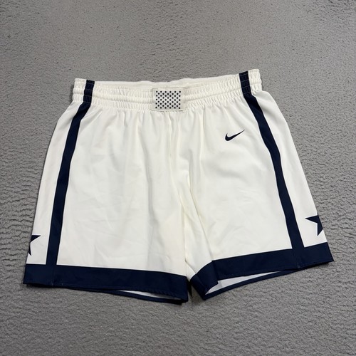 Nike Team USA Basketball Shorts Men Size Medium White Navy Blue Dri Fit Game