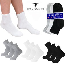 Men Diabetic Ankle Quarter Socks Wholesale Bulk Lots Health Circulatory 9-15