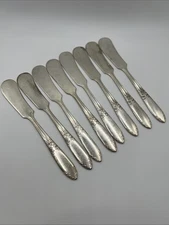 Vintage King Edward Flat Handle Butter Spreader National Silver Co Silverplate 8