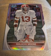 2022 Bowman University Football Malachi Moore 1st Bowman Chrome Refractor 