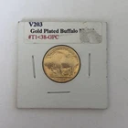 1930 Buffalo Nickel 5 Cent Good/VG Details, Gold Plated