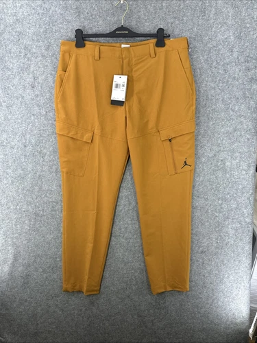 Pantaloni da golf Nike Air Jordan 38X30 SLIM Desert ocra nuovi con etichette DZ0542 754 $110