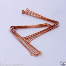 12 x Pure Copper Tongue Cleaner Scraper Oral Hygiene Bacteria Freshens Breath