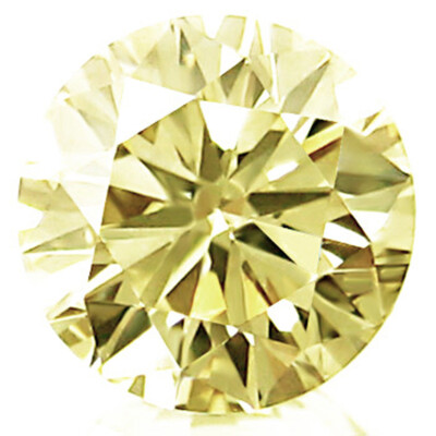NATURAL DIAMOND 0.21ct WOW DAZZLING RARE BRIGHT FANCY YELLOW DIAMOND ROUND CUT