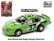 Auto World Super III 2008 Dodge Charger Stock Car Also Fits AW, AFX SC399