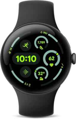 Google Pixel Watch 3 - 45mm (Bluetooth) - Matte Black