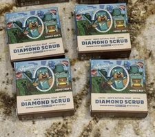 Dr. Squatch Soap Minecraft Diamond Scrub ~     4 Bars Total Free Shipping