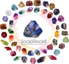 T.S. Pink Soap Rocks Gems In The Rough Gemstones Birthstones Soap Bars