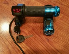 eBike / Electric Scooter Throttle w/ Key Switch Battery Level 48V - US SELLER
