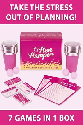 Hen Hamper 7 Greatest Junggesellinnenabschied Games Truth Dare Bubbly Pong Mr Mrs I Have Never