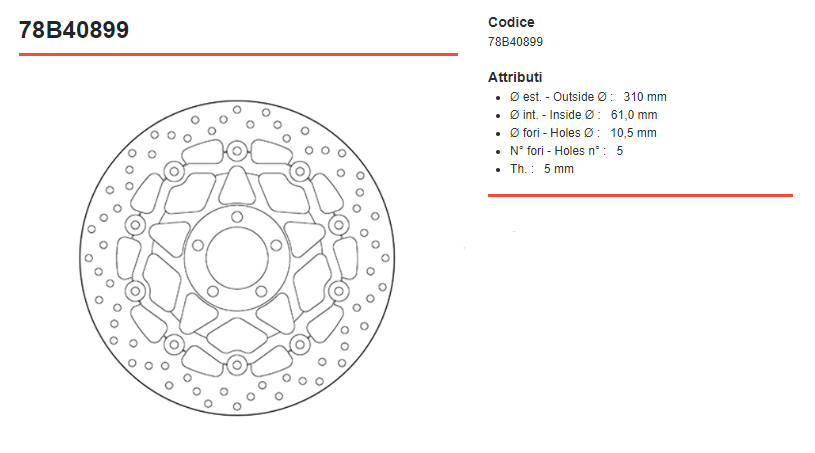 Pair Of Front Brake Discs Brembo Serie Oro Floating Kawasaki