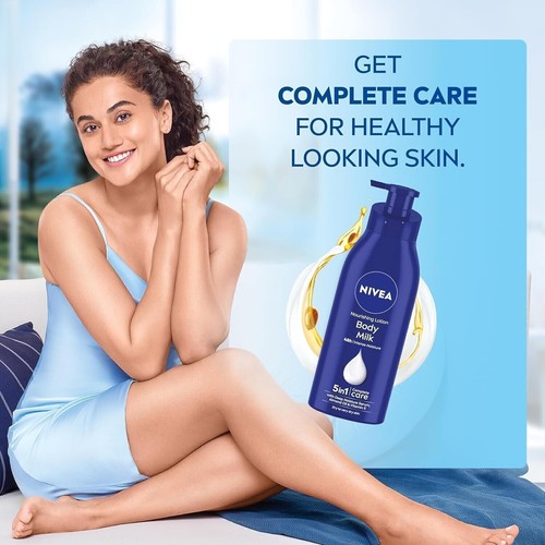 NIVEA Nourishing Body Milk 400ml Body Lotion | 48 H Moisturization - Picture 2 of 6
