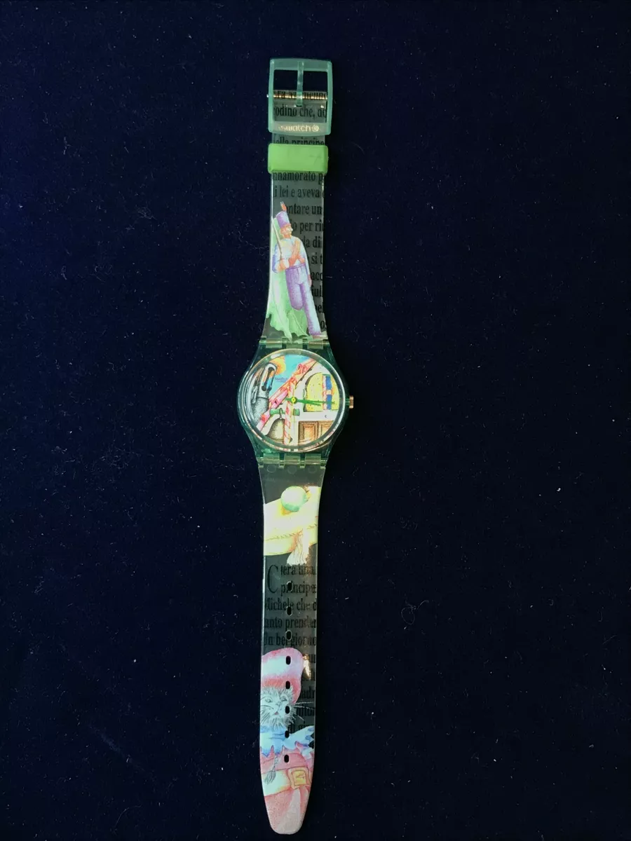 Rare 1992 Swatch Swiss Quartz Watch Fantasy Clara Una 343 works collectors