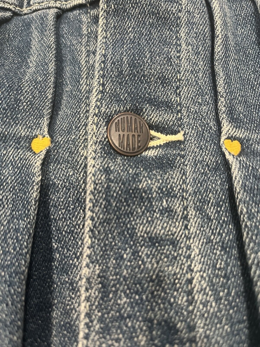 HUMAN MADE Relaxer denim Indigo Work Jacket Size Medium Good HUMAN MADE Relaxer denim Indigo Work Jacket Size Medium Good