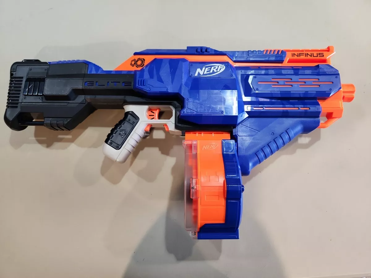 Nerf N-Strike Infinus w/ Round Drum - Tested Working | eBay