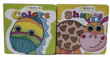 2 New BOARD BOOKS BABY TODDLER Preschool Early Learning Colors, Shapes School