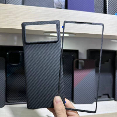 Genuine Real Carbon Fiber Aramid Case for Xiaomi MIX Fold 3 2 Matte Armor Cover